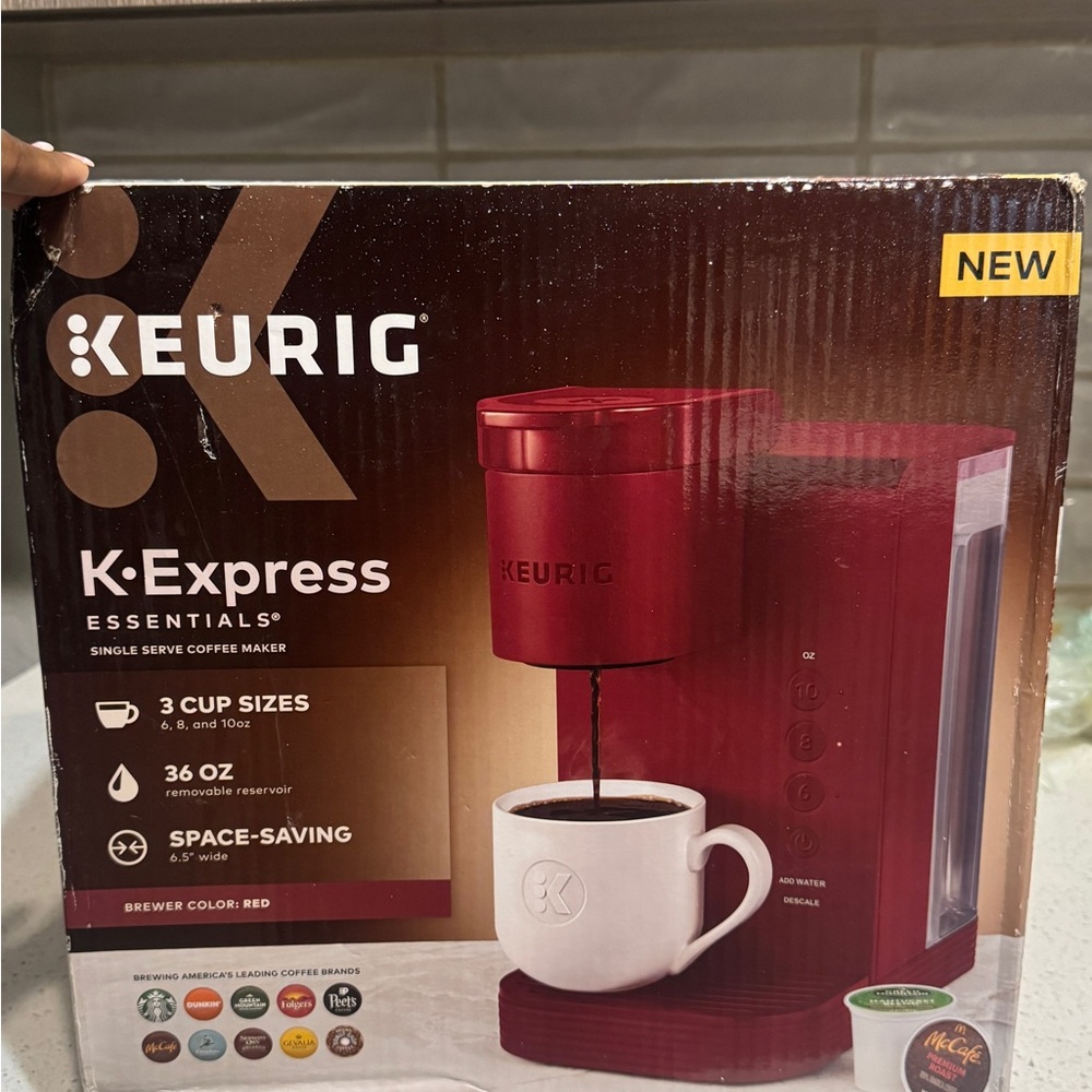 Keurig K-Express Essentials Single Serve Coffee Maker in Bold Red
